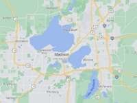 Google map of Madison, WI