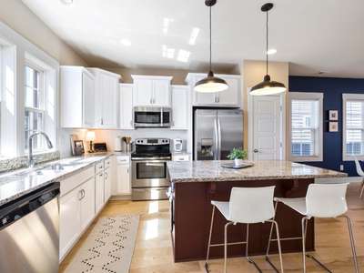 residential cleaning service done in kitchen of home